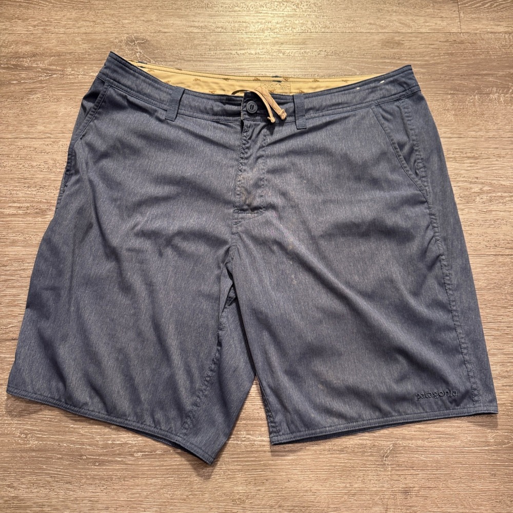 Patagonia Shorts Mens 36 Blue Home Water Hybrid Boardshorts Surf Swim Trunks